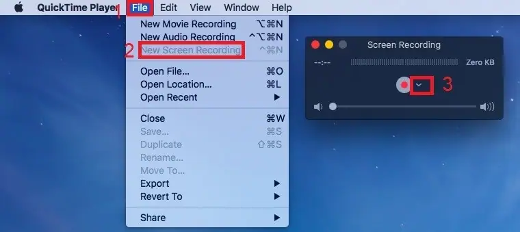 quicktime record screen step