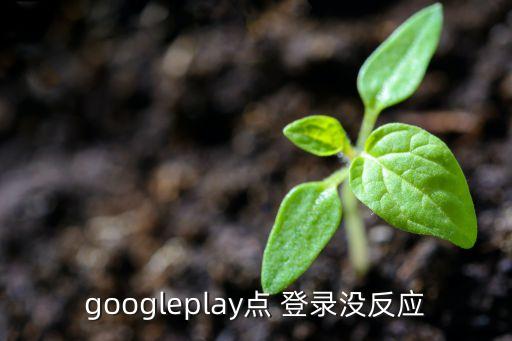 googleplay点 登录没反应