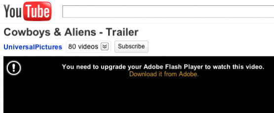 更新或重新安装Adobe Flash Player