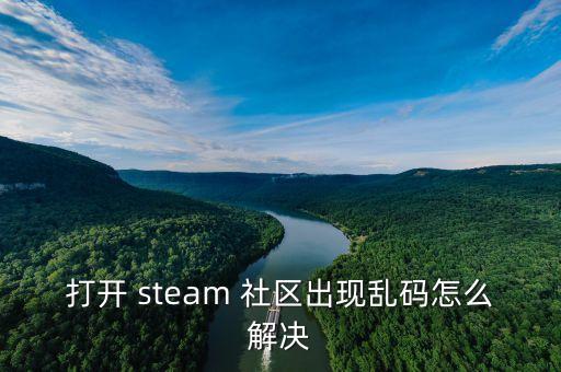 打开 steam 社区出现乱码怎么解决